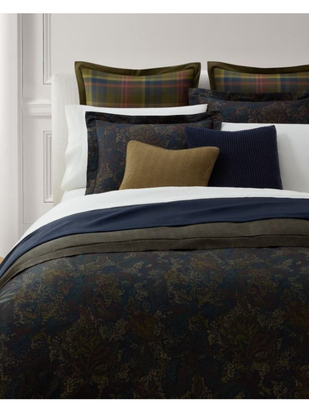 NWT Lauren Ralph Lauren Henry Comforter Set Blue Multi Size Full/Queen (2QTY)